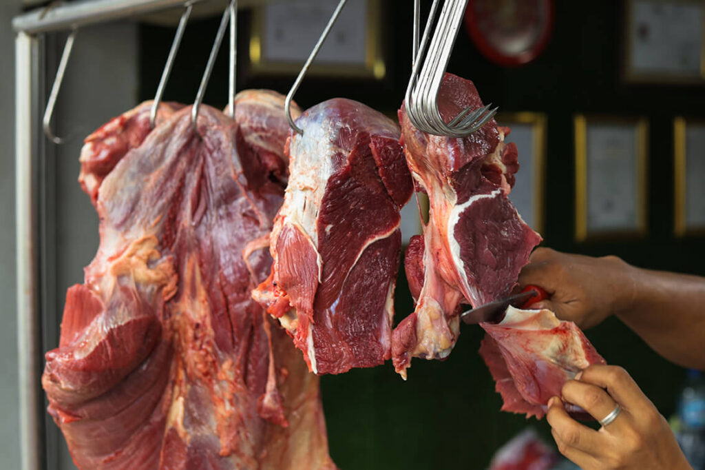 hanging beef